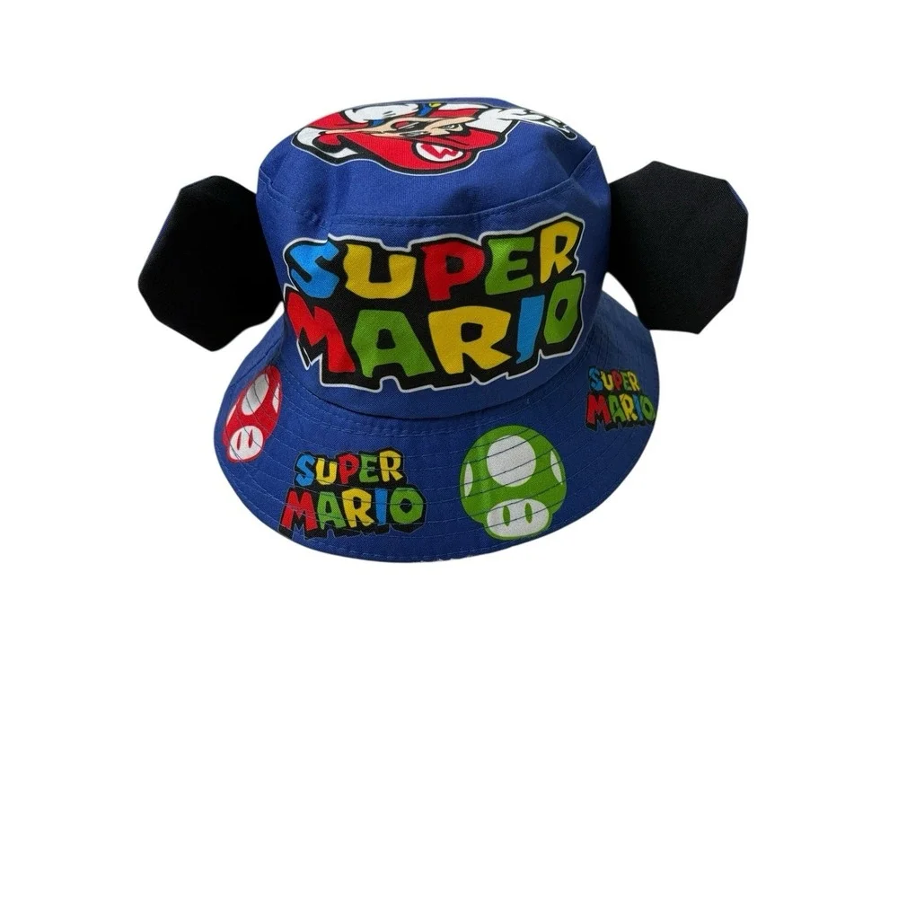 Mario Brothers Bucket Hat Beach Fisherman Sz 6.5‎ Youth L Adult S/M